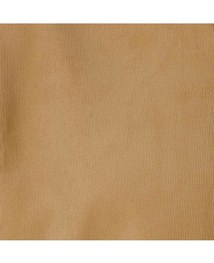 Men's Camel Cotton Babycord Slim Fit Button-Down Casual Shirt fabric detail