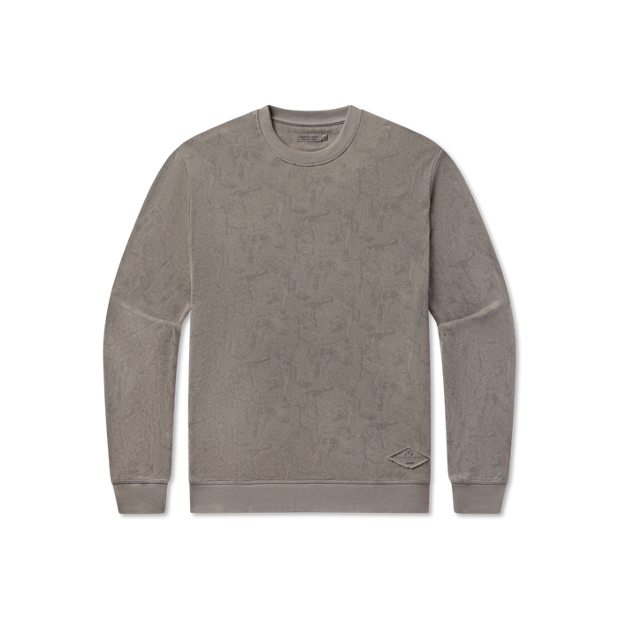 Dark Gray Waterfowl Print