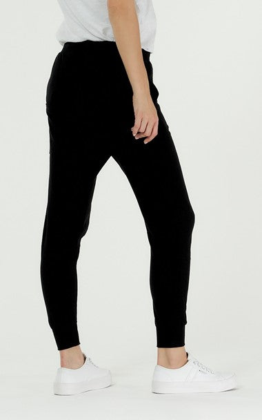 black jogger drawstring pants women