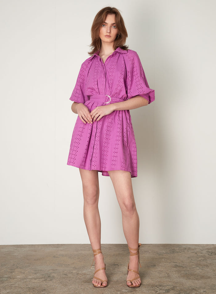 Capella mini dress Orchid purple by Esmaee