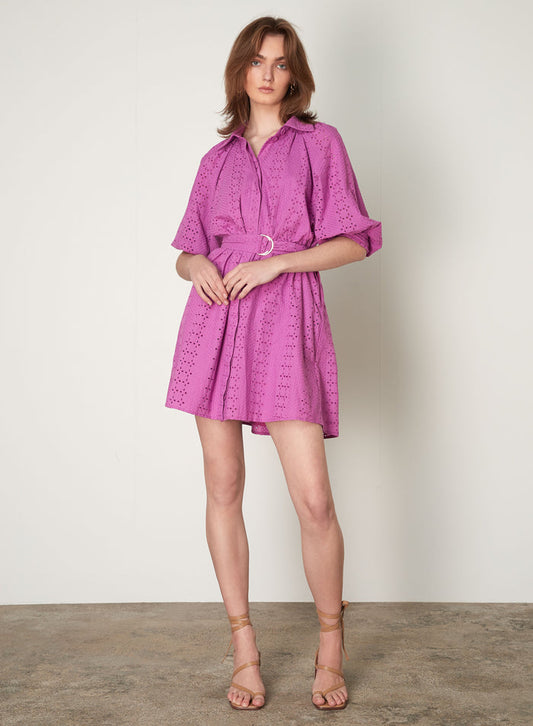 Capella mini dress Orchid purple by Esmaee