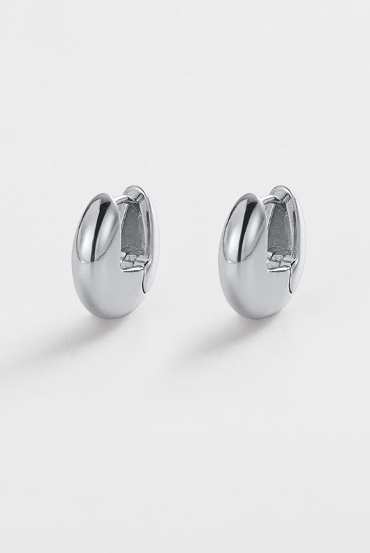 Zafino Carrie Contoured Hoop Silver | Women's Jewellery | Gretel Lane