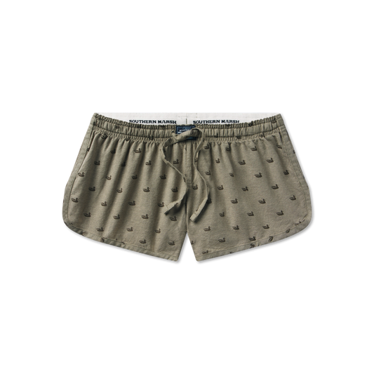 Dark Olive with Ducks