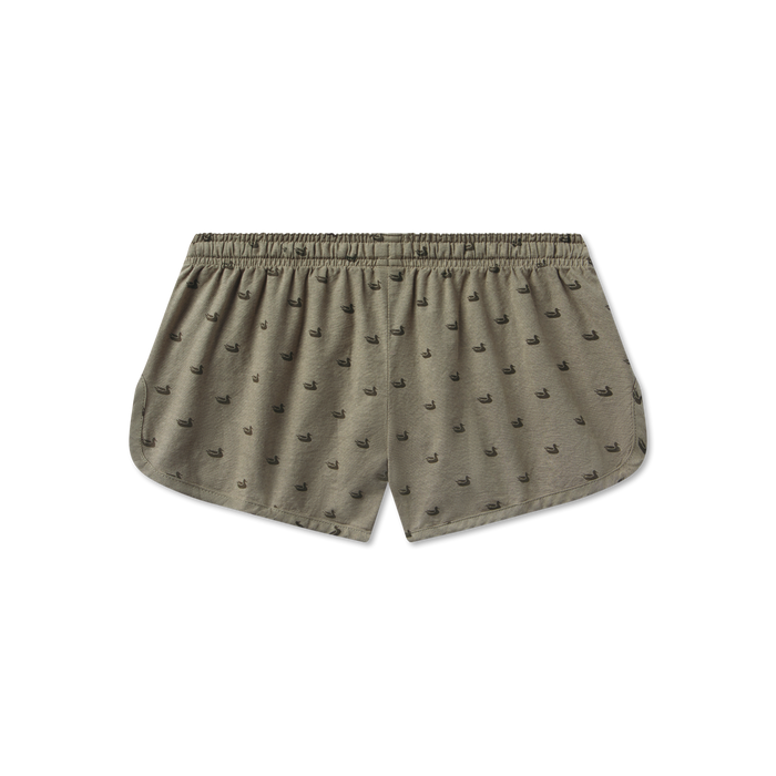 Dark Olive with Ducks | Back