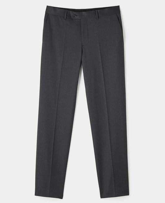 Charcoal Grey Wool Blend Tailored Suit Trousers