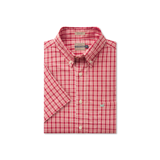 Washed Red and Mint Plaid