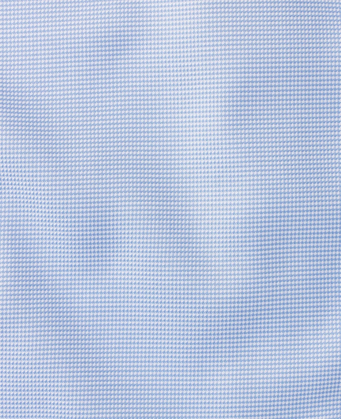chester blue dobby made to measure shirt fabric detail