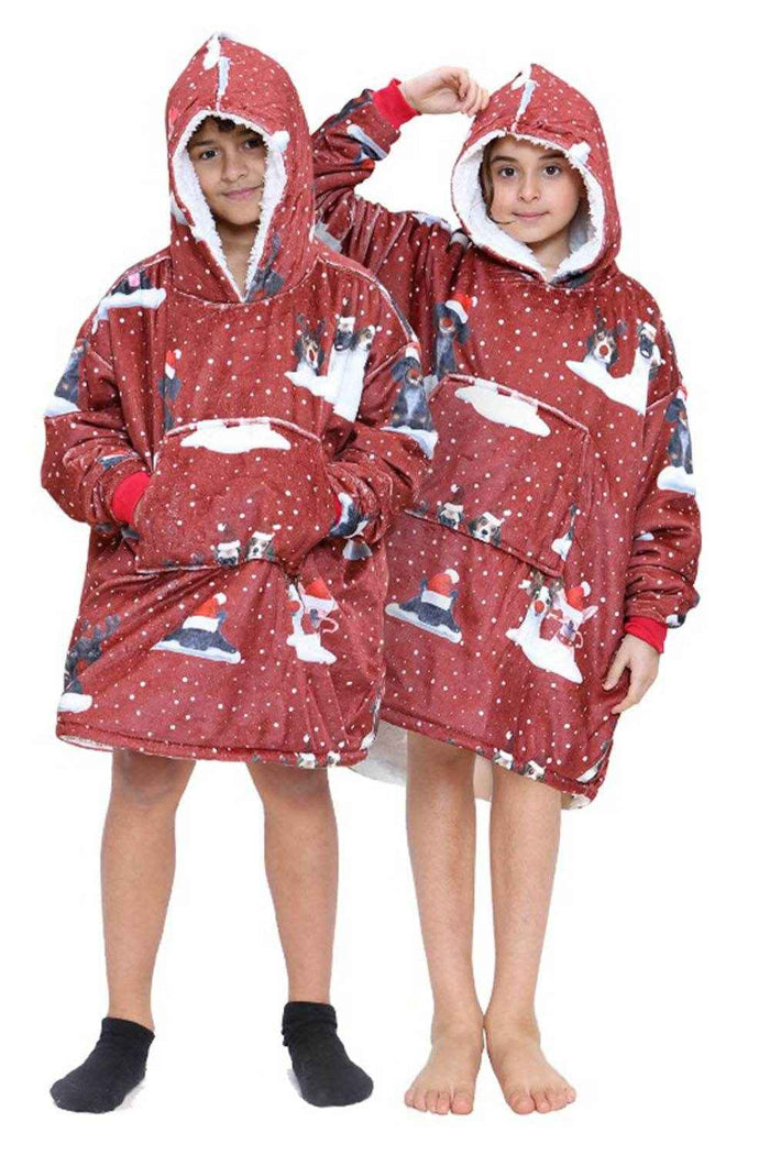 Red Christmas Naughty Dog / One Size