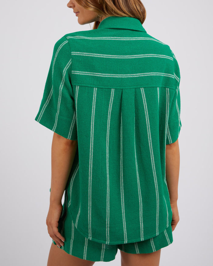 Circuit Shirt (Bright Green/White Stripe)