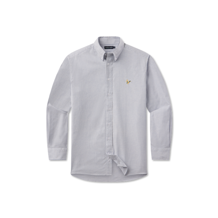 White & Blue Oxford Stripe | Front