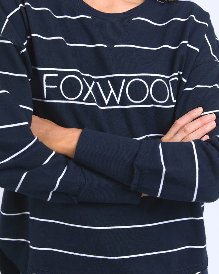 Classic Stripe Simplified Crew (Navy/White Stripe)
