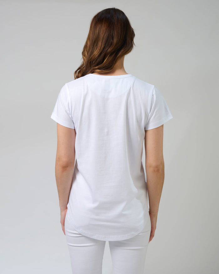 Classic Tee (White Strawberry Scoop)