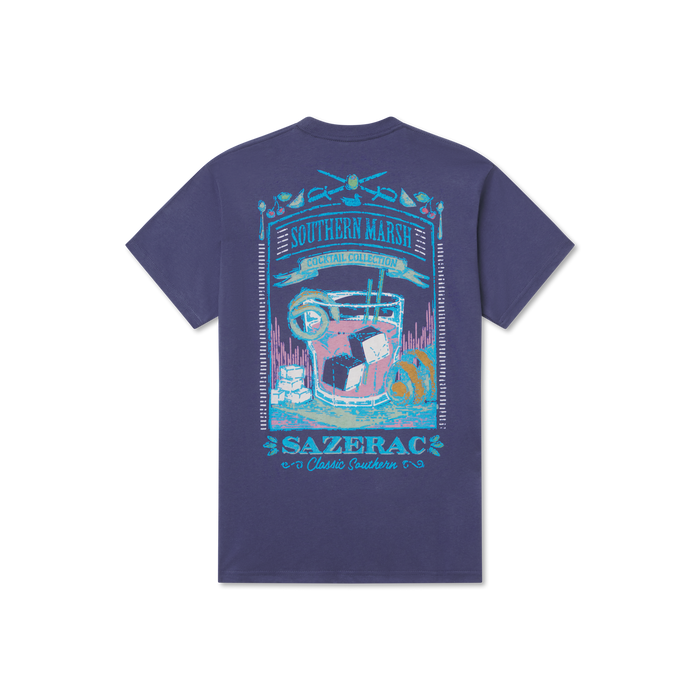 Indigo | Cocktail Collection Tee | Sazerac Cocktail | Short Sleeve