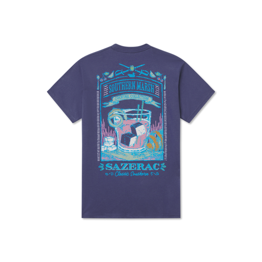Indigo | Cocktail Collection Tee | Sazerac Cocktail | Short Sleeve