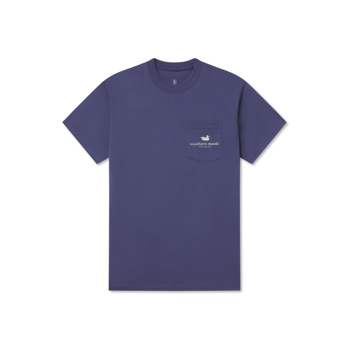 Indigo | Cocktail Collection Tee | Sazerac Cocktail | Short Sleeve | Front