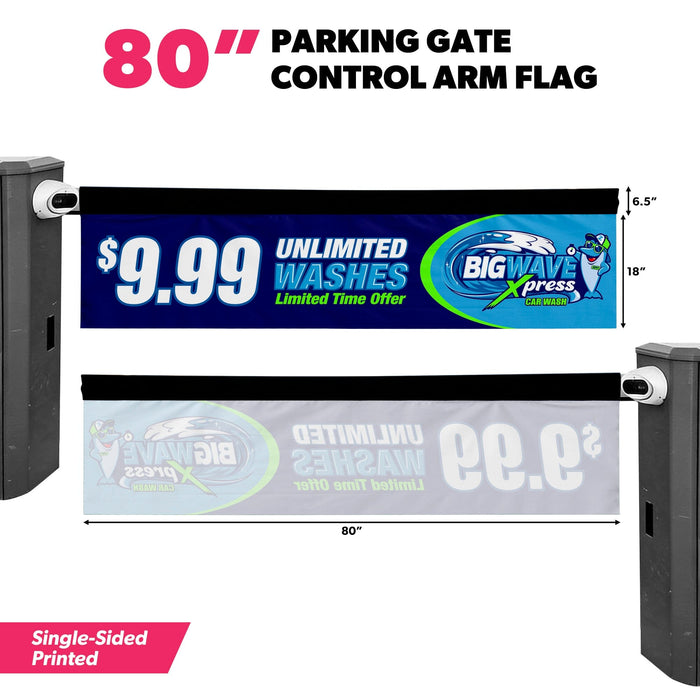 80 in. x 18 in. / Single-Sided