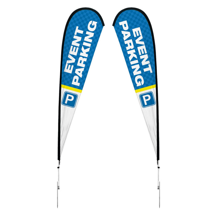 12ft / Double-Sided / Ground Spike Pole Set