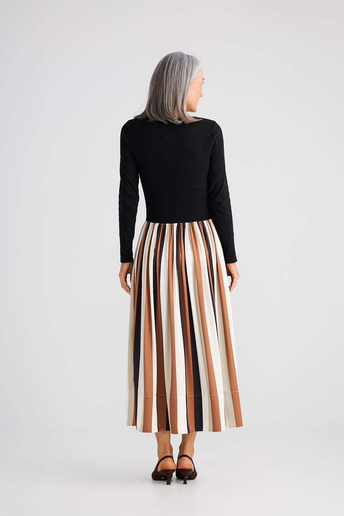 Brave + True Daphne Long Sleeve Dress in Oakley Stripe | Women's Clothing | Gretel Lane