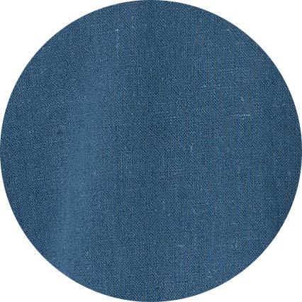 Men's Dark Blue Linen Cotton Classic Fit Short Sleeve Casual Shirt fabric swatch