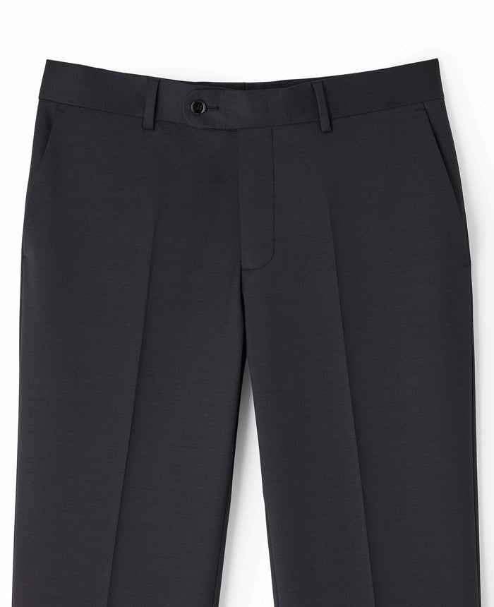 Dark Brown Wool Blend Tailored Suit Trousers