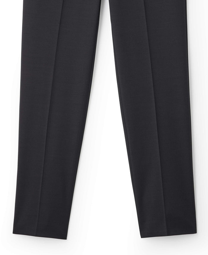 Dark Brown Wool Blend Tailored Suit Trousers