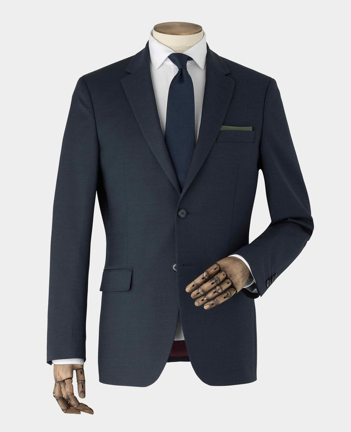 Men's Navy Wool Blend Suit Jacket mannequin