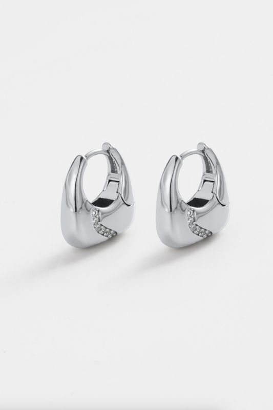 Demi Hoop (Silver) | Silver Earrings Online