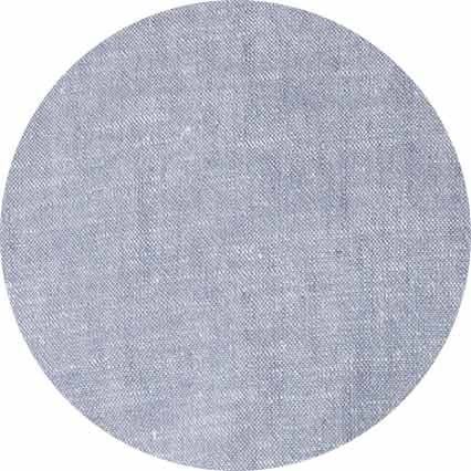 Men's Denim Blue Linen Cotton Classic Fit Grandad Collar Casual Shirt fabric swatch