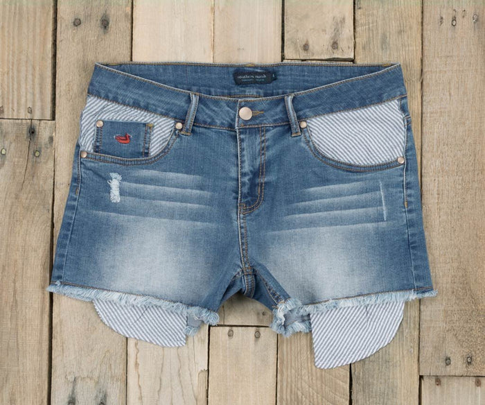 Navy Jessie | Denim Jessie Short | Womens Shorts | Front