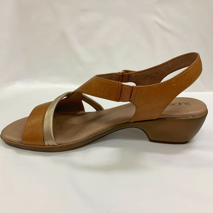 Denna Leather Sandals - Tan