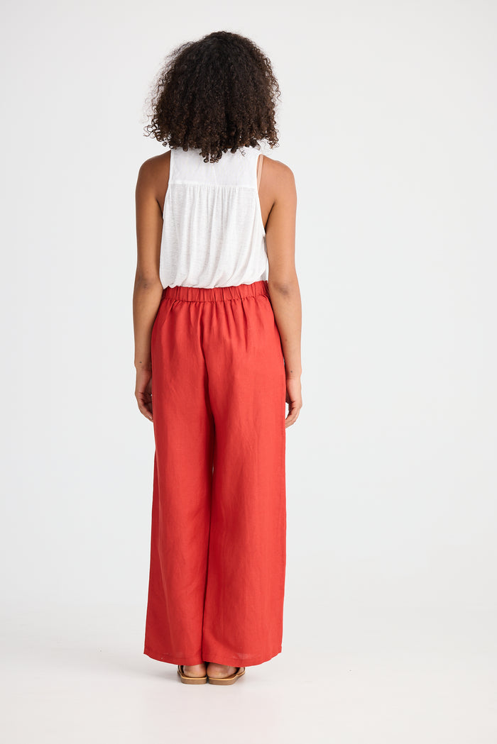 Dickens Pant (Cherry Linen Blend)