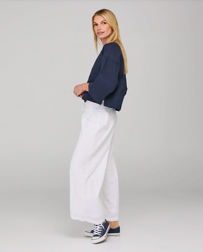 Boom Shankar Women's Navy Dimple Top | Gretel Lane