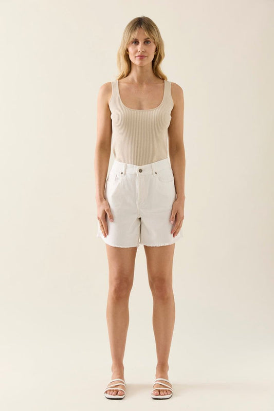 Duke Denim Shorts (Salt)