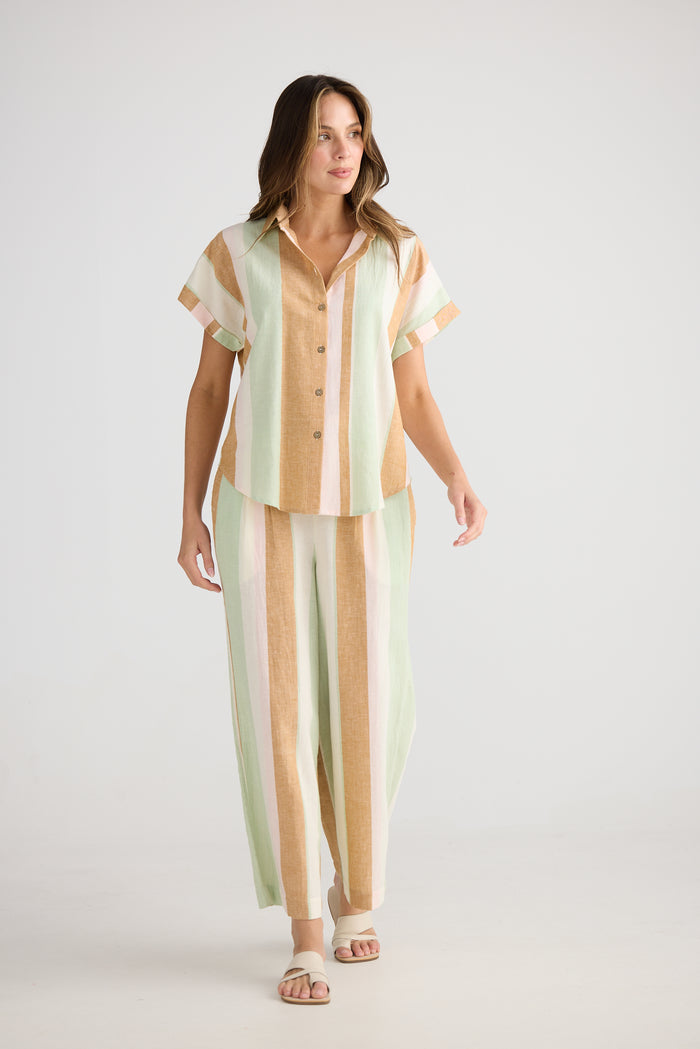 Dune Shirt (Melon Field Stripe)