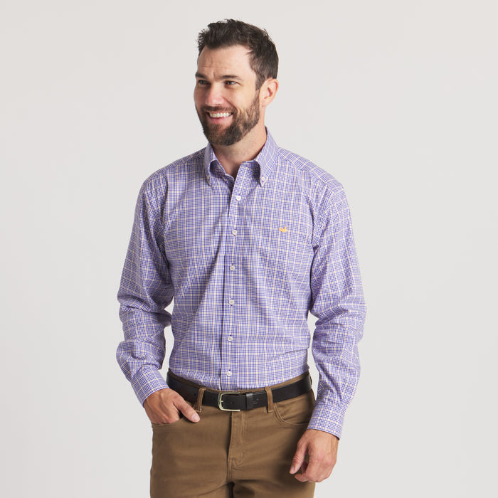 Purple & Yellow Gingham / Extra Small