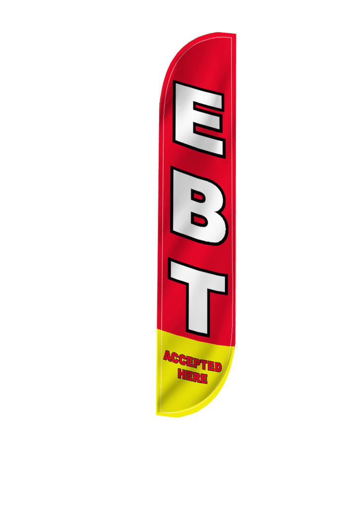 EBT Accepted Here Feather Flag