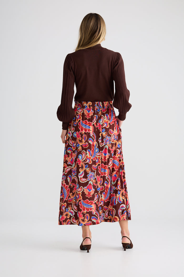 Brave + True Eliza Midi Skirt in Floral Rhapsody | Women's Clothing | Gretel Lane