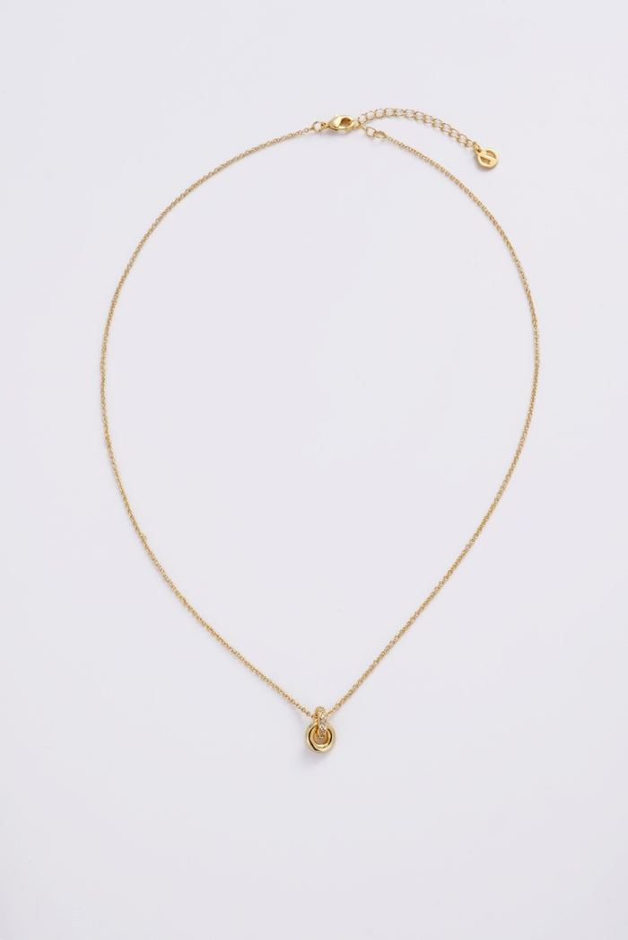Zafino Women's Gold Elle Knot Pendant Necklace | Gretel Lane