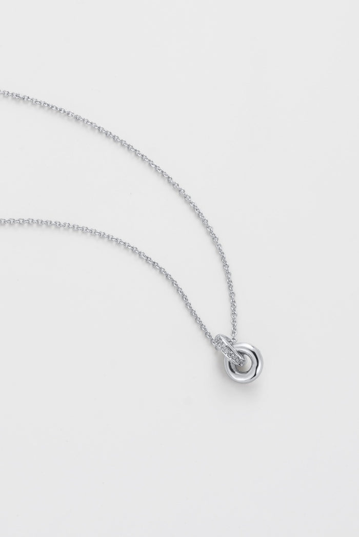 Zafino Women's Silver Elle Knot Pendant Necklace | Gretel Lane