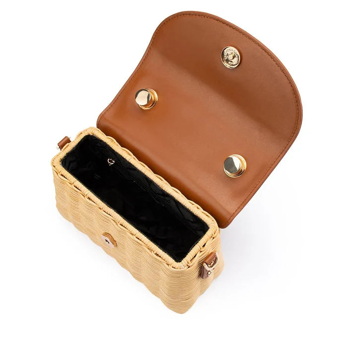 Elle Wicker Top Handle (Tan)