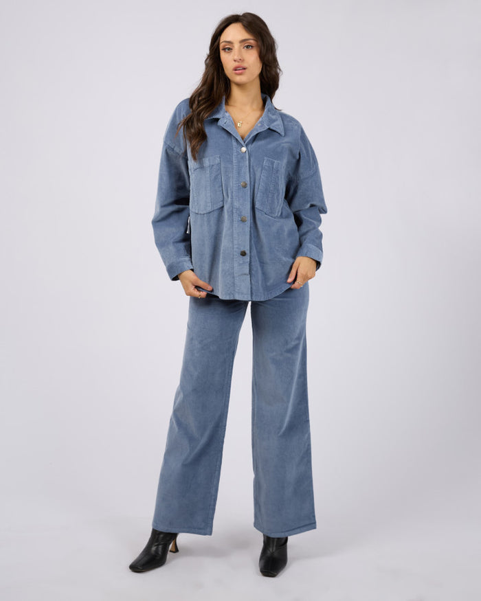 All About Eve Emma Cord Overshirt - Light Blue