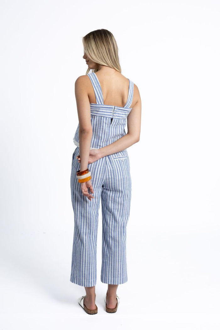 Eve Stripe Pant (Blue/White)