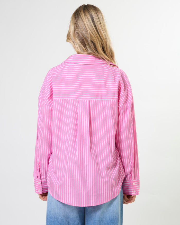 Stella + Gemma Everyday Cotton Button Through Shirt in Candy Stripe | Women's Clothing | Gretel Lane