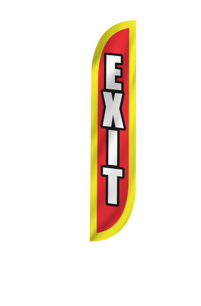 Exit Feather Flag