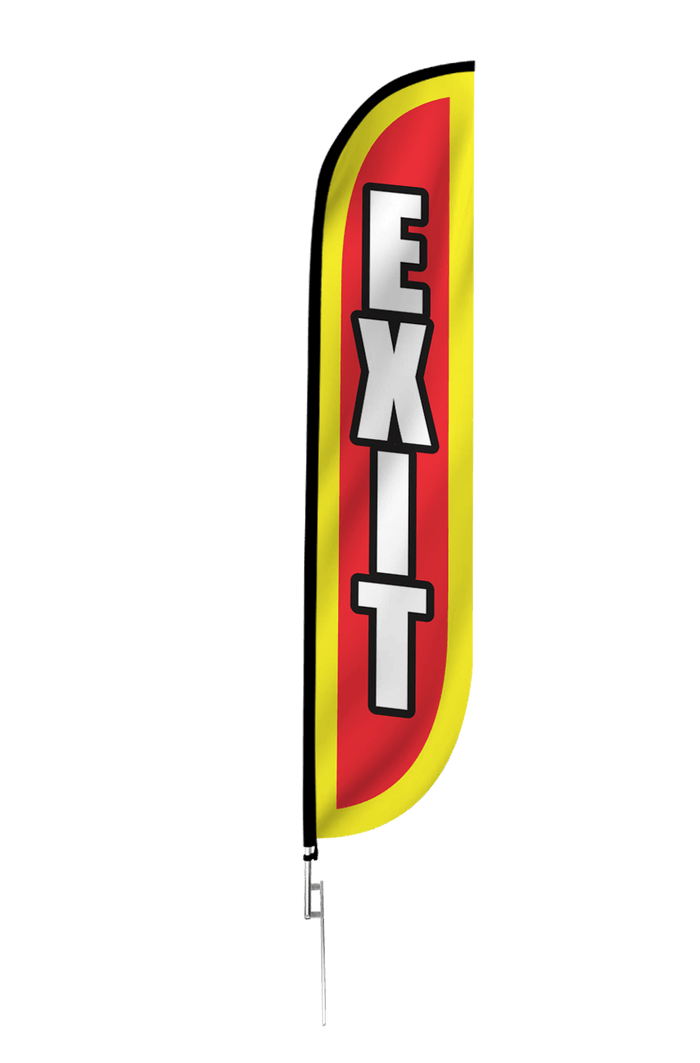 Exit Feather Flag