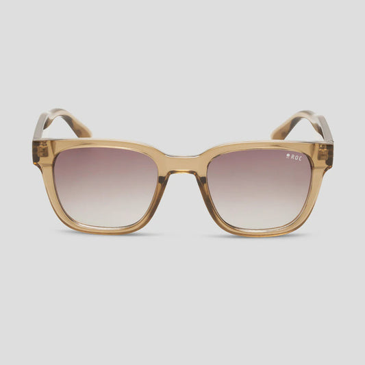 ROC Fallout Women's Square Sunglasses Beige | Women's Eyewear | Gretel Lane