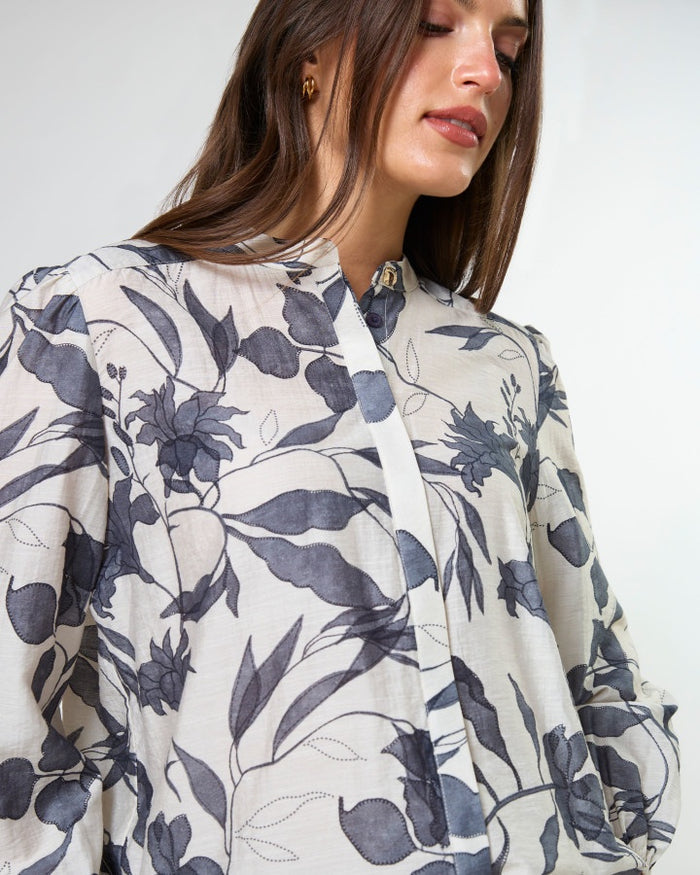Stella + Gemma Faye Button Through Blouse in Moonlit Stem | Women's Clothing | Gretel Lane