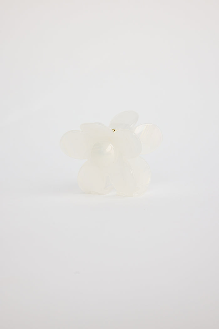 Flower Power Hair Claw (White)