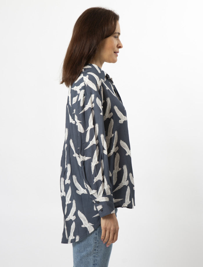 Flynn Shirt (Fly High Indigo)
