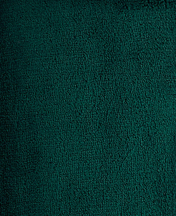 Men's Green Super Soft Fleece Dressing Gown fabric detail
